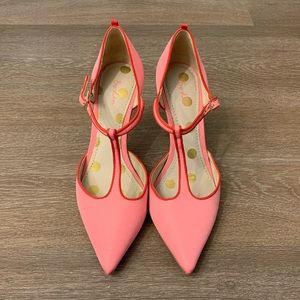 Boden Pink T-Strap Heels!